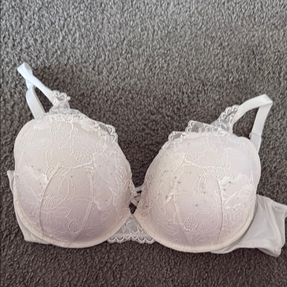Elegant Lace White Bra